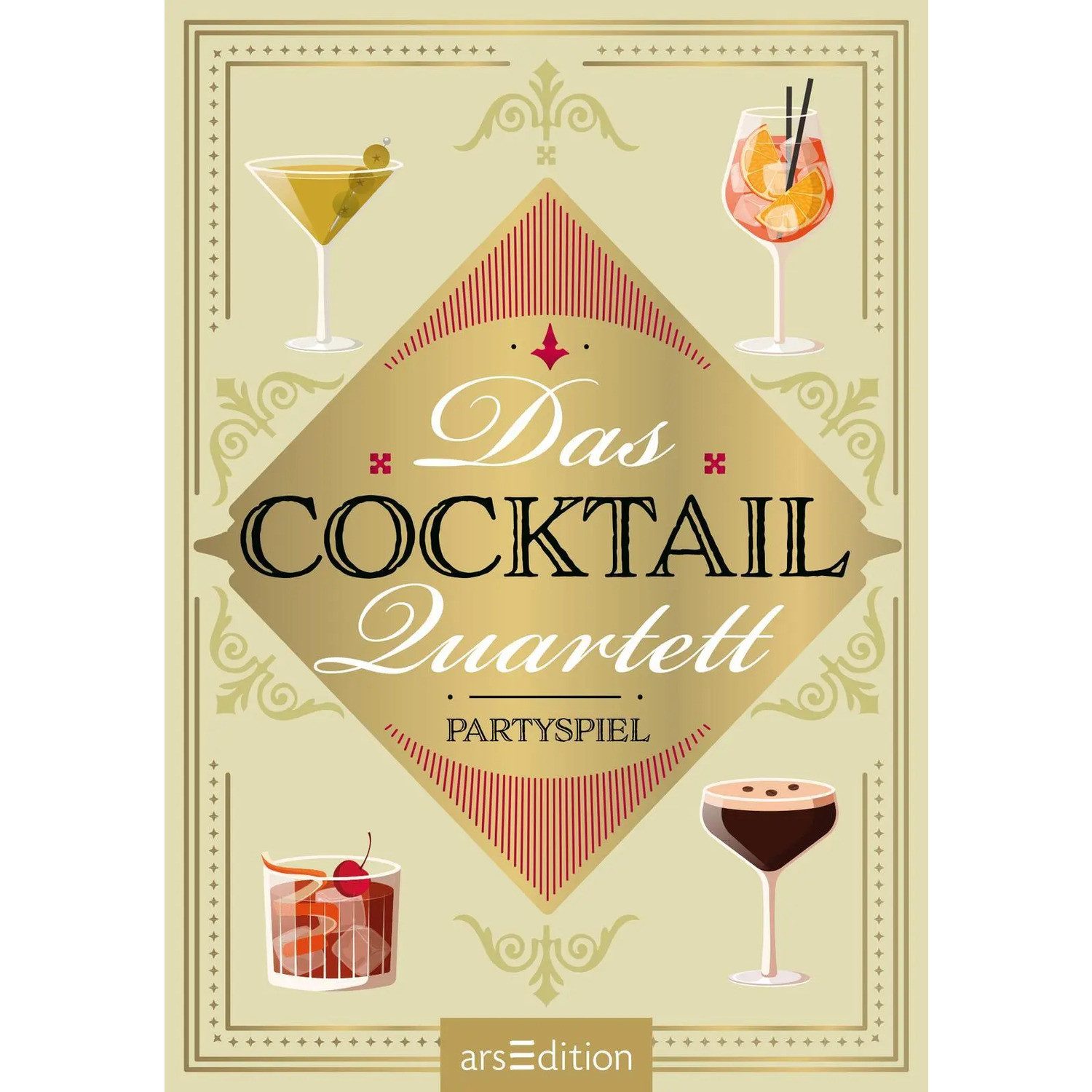 Ars Edition Spiel Das Cocktail-Quartett