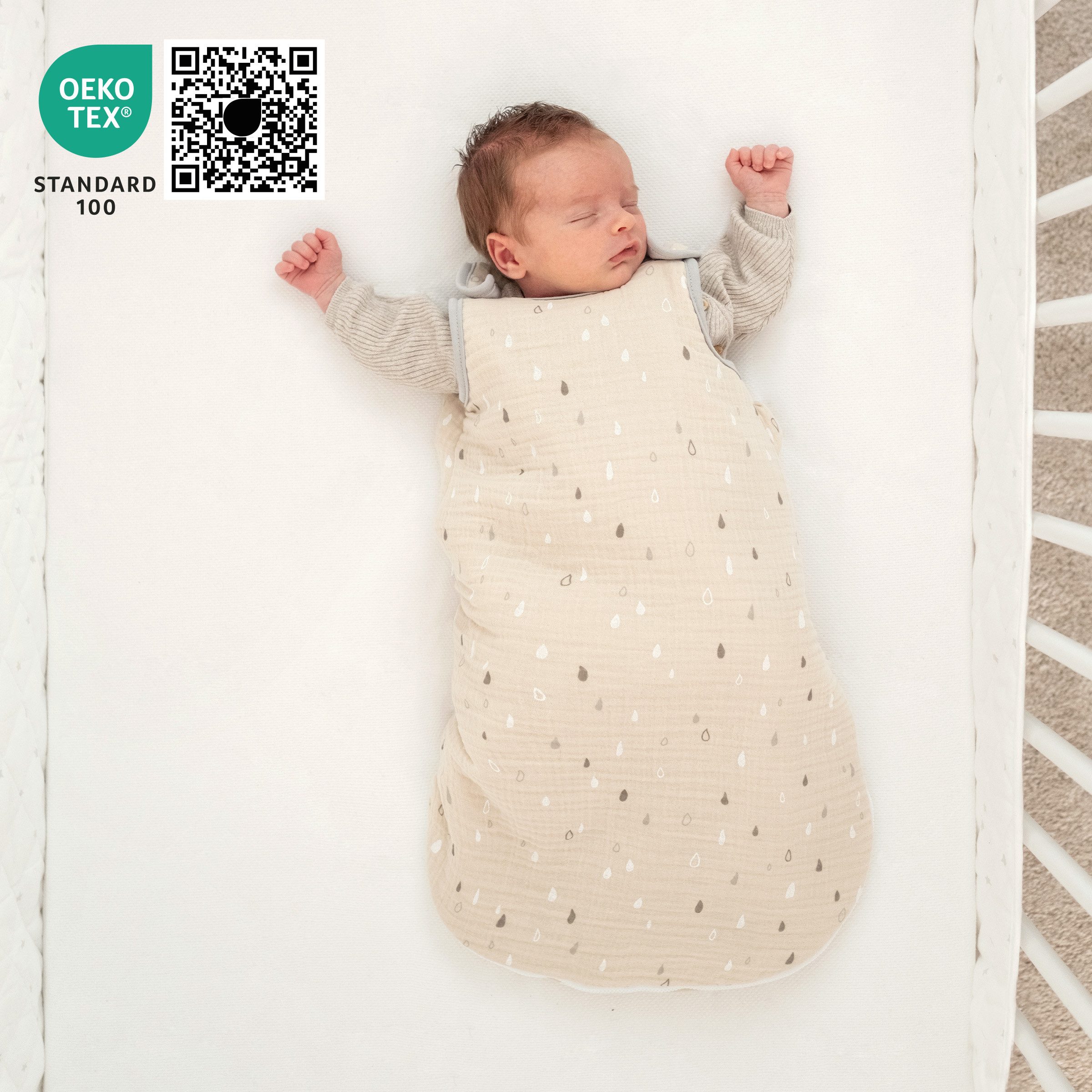 Ehrenkind Babyschlafsack Musselin Ganzjahresschlafsack Rund, 2.5 TOG (mit a günstig online kaufen