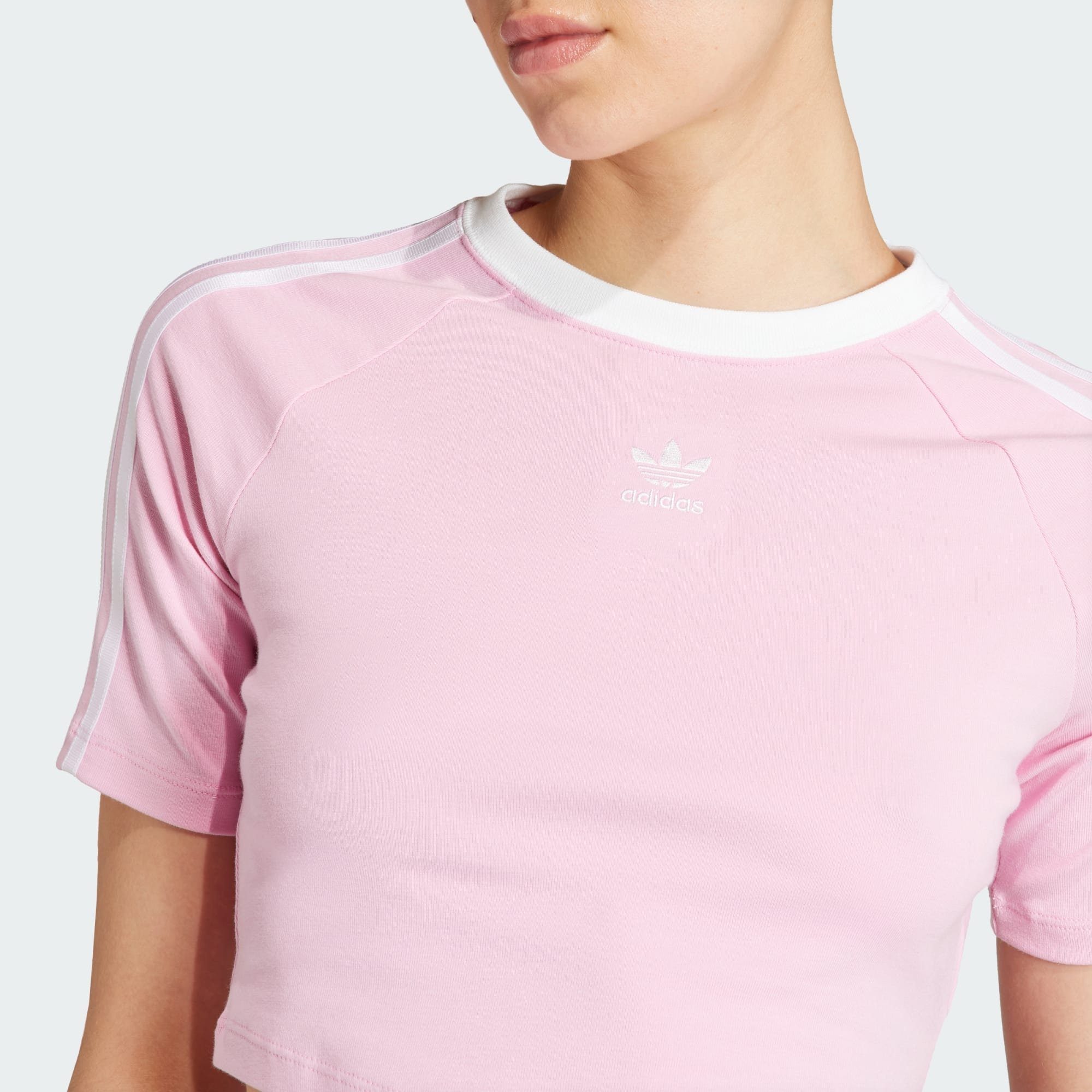 T-Shirt Originals T-SHIRT BABY adidas Pink True 3-STREIFEN