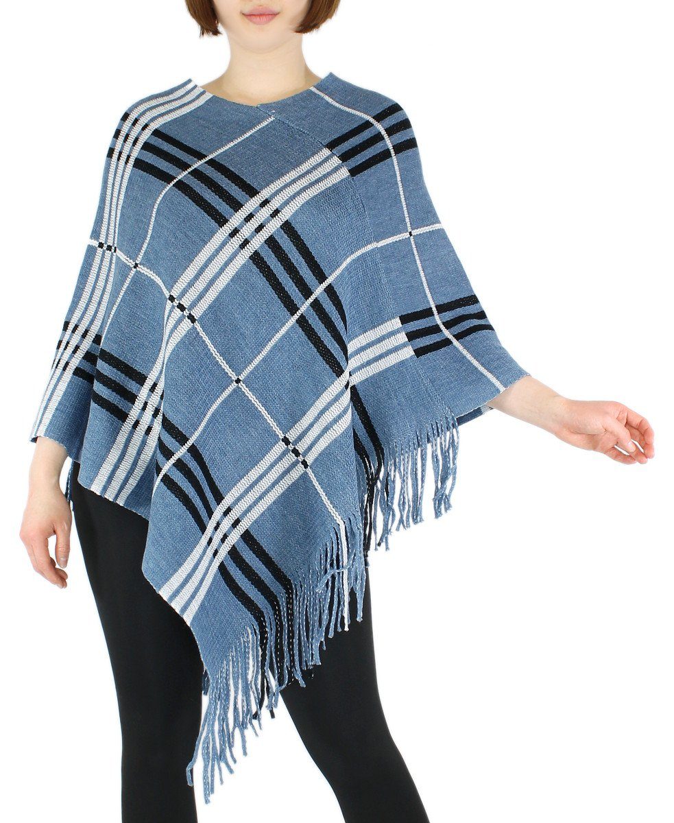 dy_mode Strickponcho Damen Poncho mit Pailletten günstig online kaufen