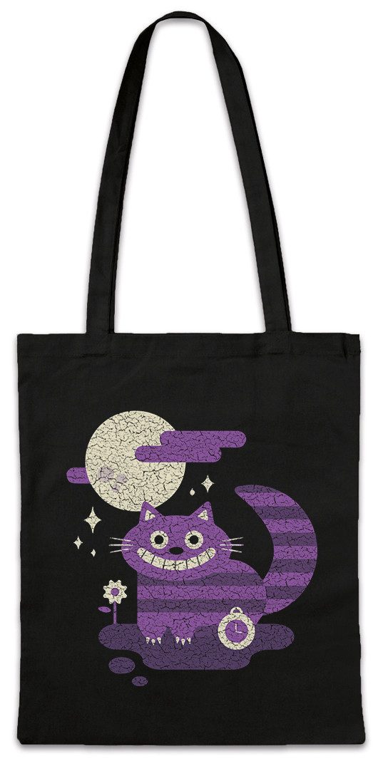Urban Backwoods Beuteltasche Cheshire Cat Stofftasche Alice Cat im Cats in Katze Wonderland Kult (1-tlg), Wunderland Adventures Abenteuer Serie