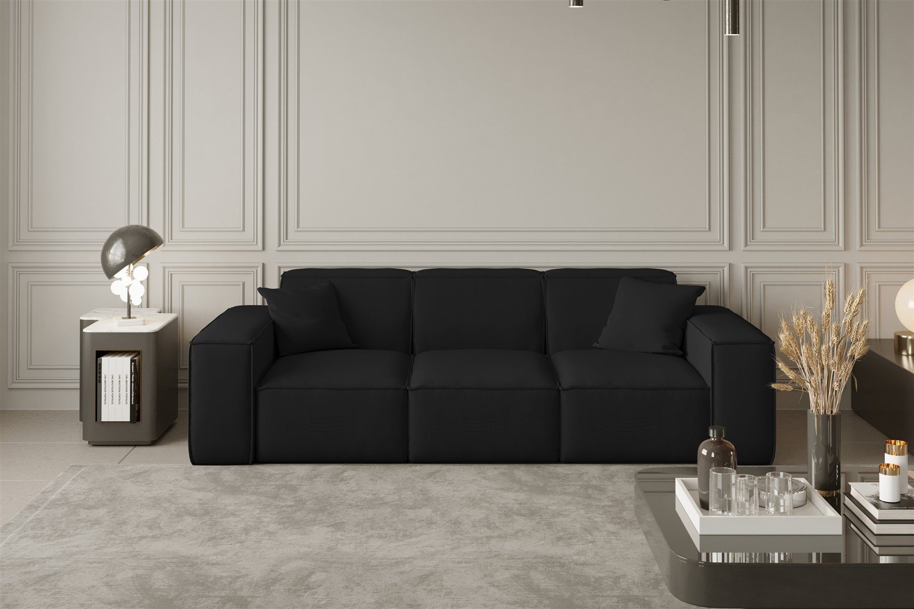 Fun Möbel Sofa Stoff in 3-Sitzer CELES Designersofa Sofa