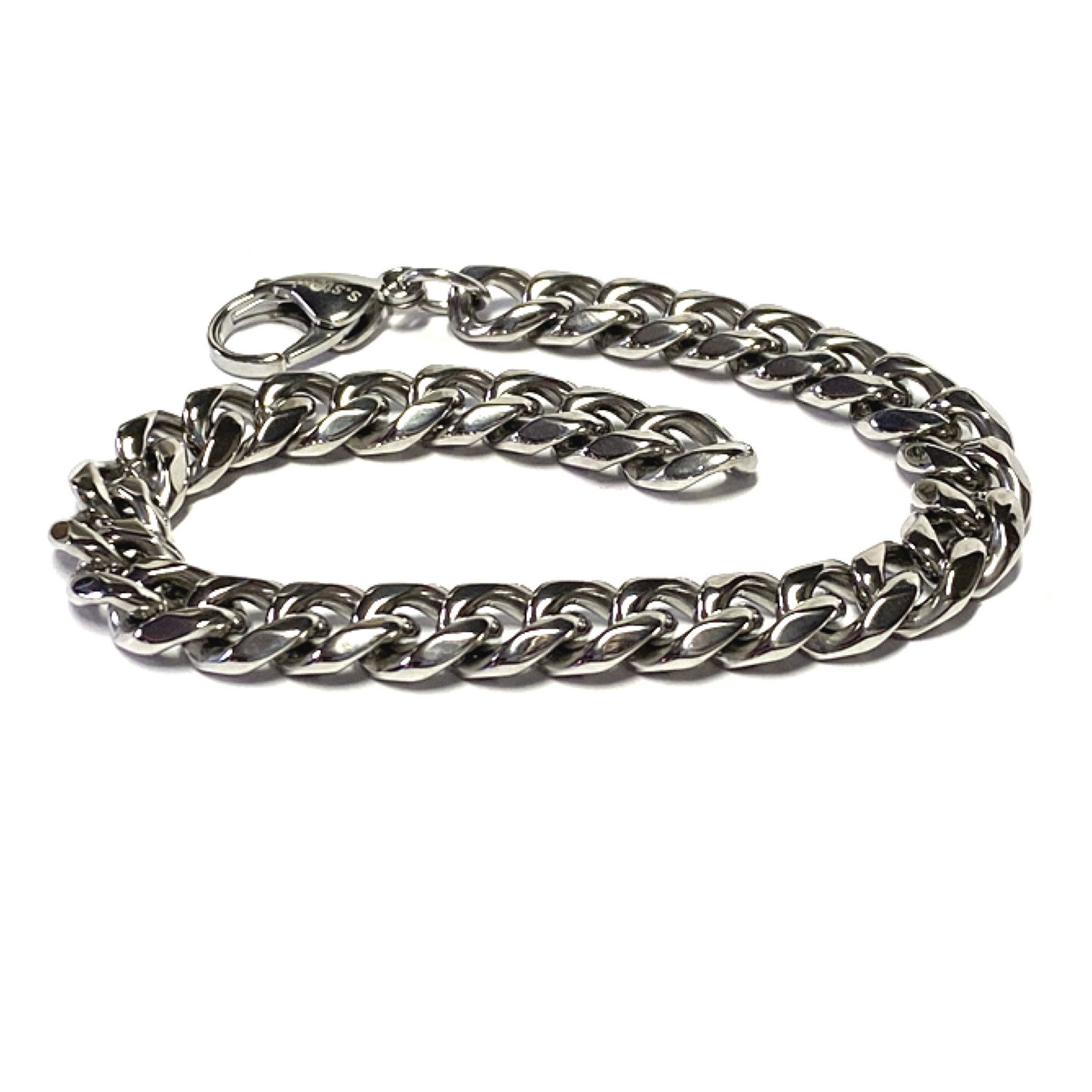 Edelschmiede925 Panzerarmband Glanz poliert Klassiker 22cm