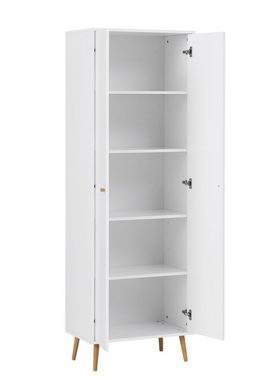 MÖBELPARTNER Aktenschrank Aktenschrank Grizzly, HxBxT 195x65x40 cm, Weiß