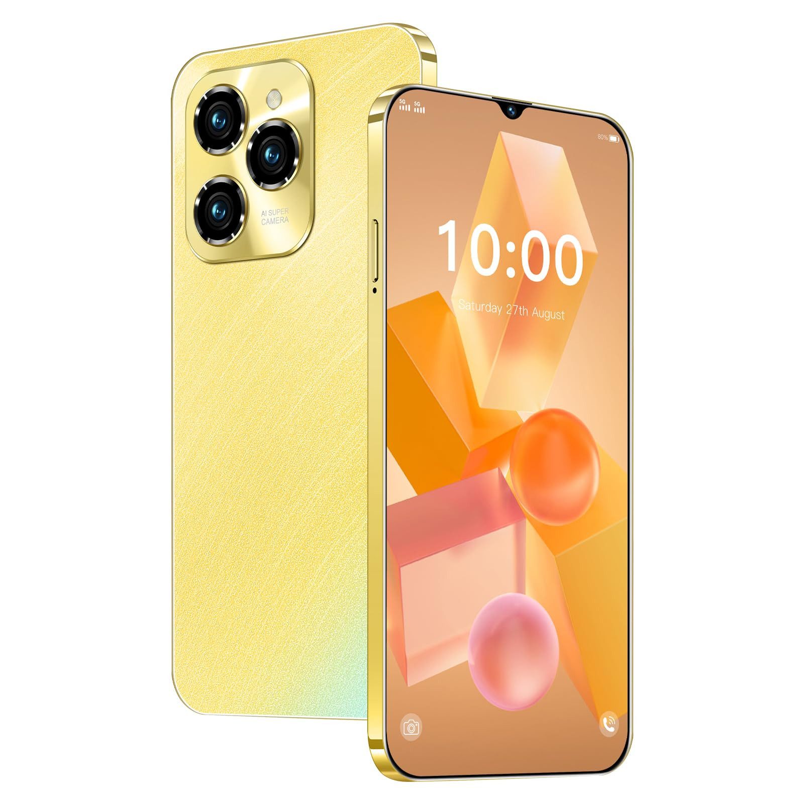 Fine Life Pro Entsperren Telefon, 6,3-Zoll-Bildschirm, Dual-Kameras, Dual-SIM-Karten Smartphone (2GRAM+16GROM/TF128GB, 4G-fähiges Smartphone, geeignet für Anfänger)