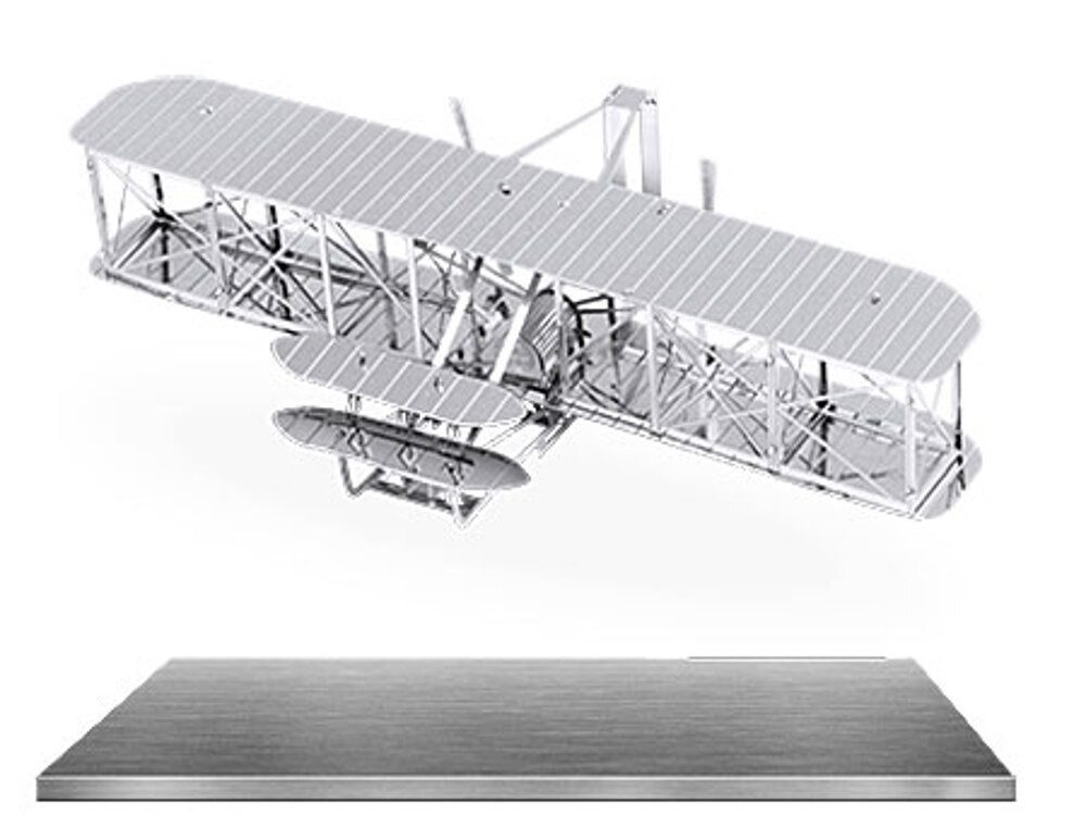 Invento Puzzle Metal Earth, Gebrüder Wright Flugzeug - 3D Metall Puzzle, Puzzleteile