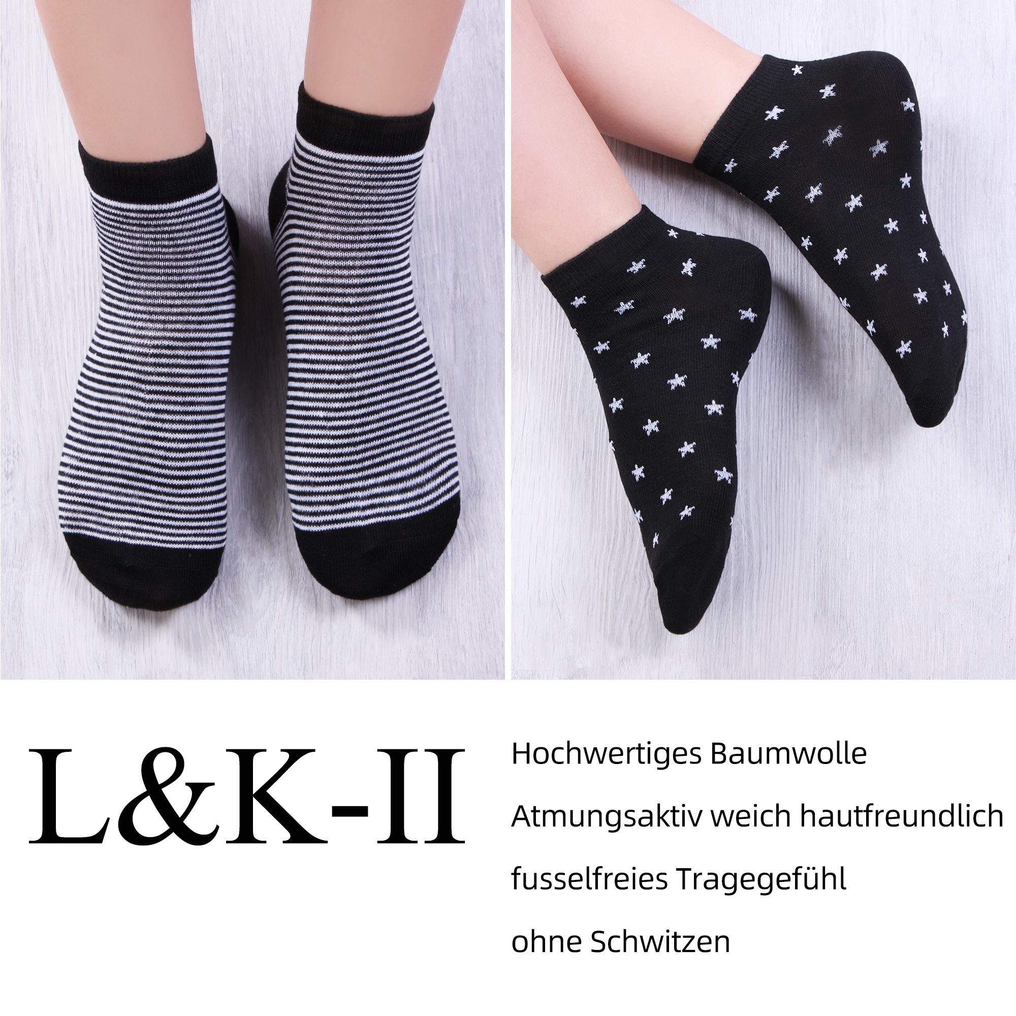 Libella Sneakersocken 92281 (12er-Pack) Sneaker Socken uni Farbe