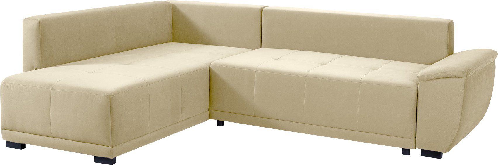 exxpo - sofa & beidseitig, 5 mane Ecksofa, Rückenkissen inkl. Bettkasten, fashion Schlaffunktion
