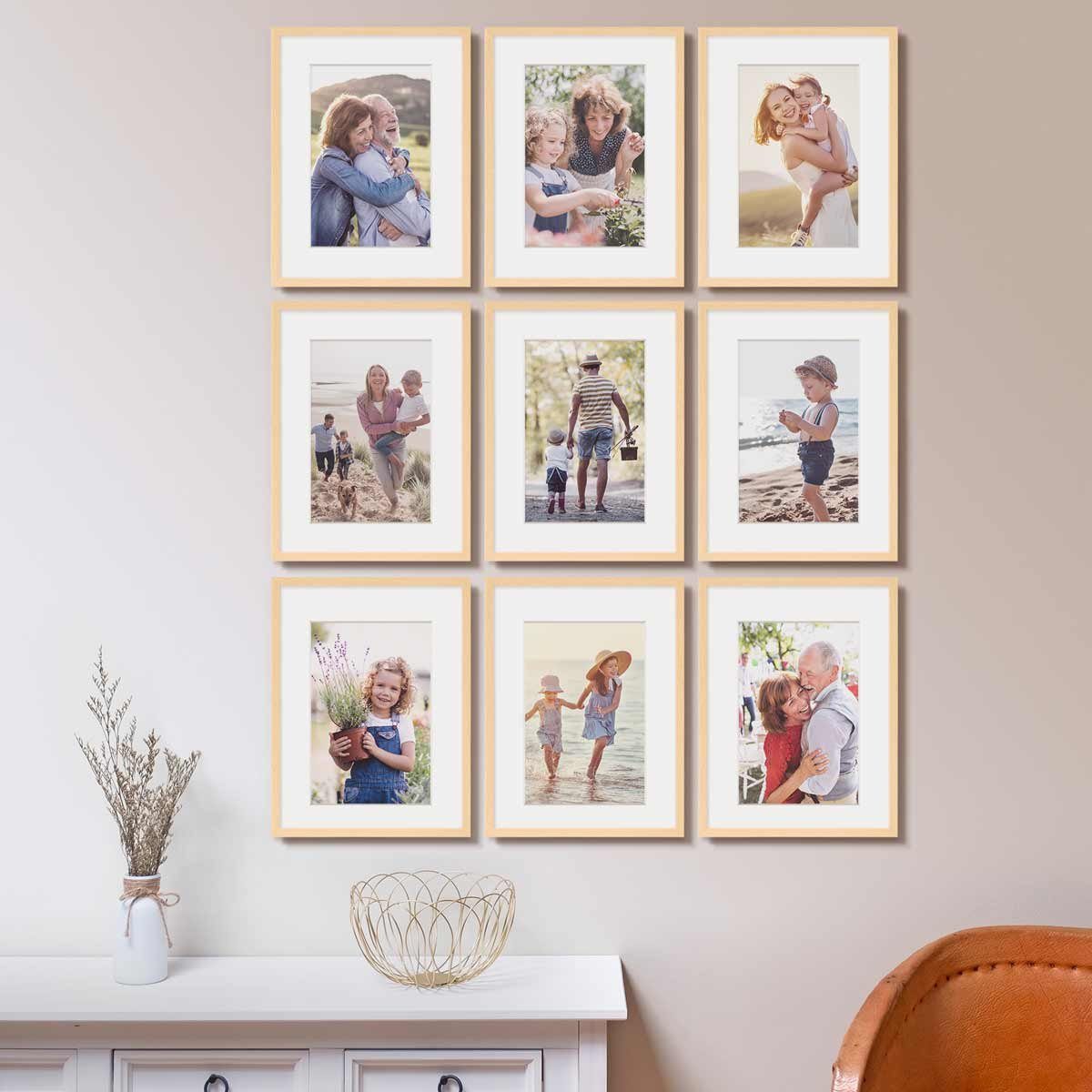 PHOTOLINI Bilderrahmen 9er Set 30x40 cm günstig online kaufen