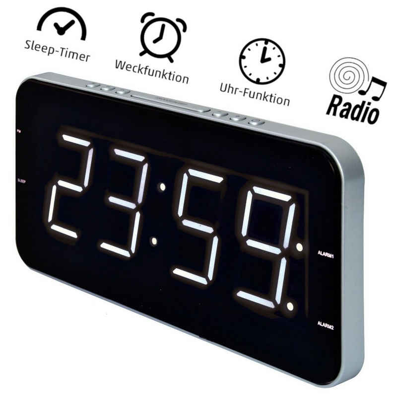Reflexion »CLR32« Uhrenradio (UKW-Radio, 6 W, Jumbo Anzeige, schlankes Design)