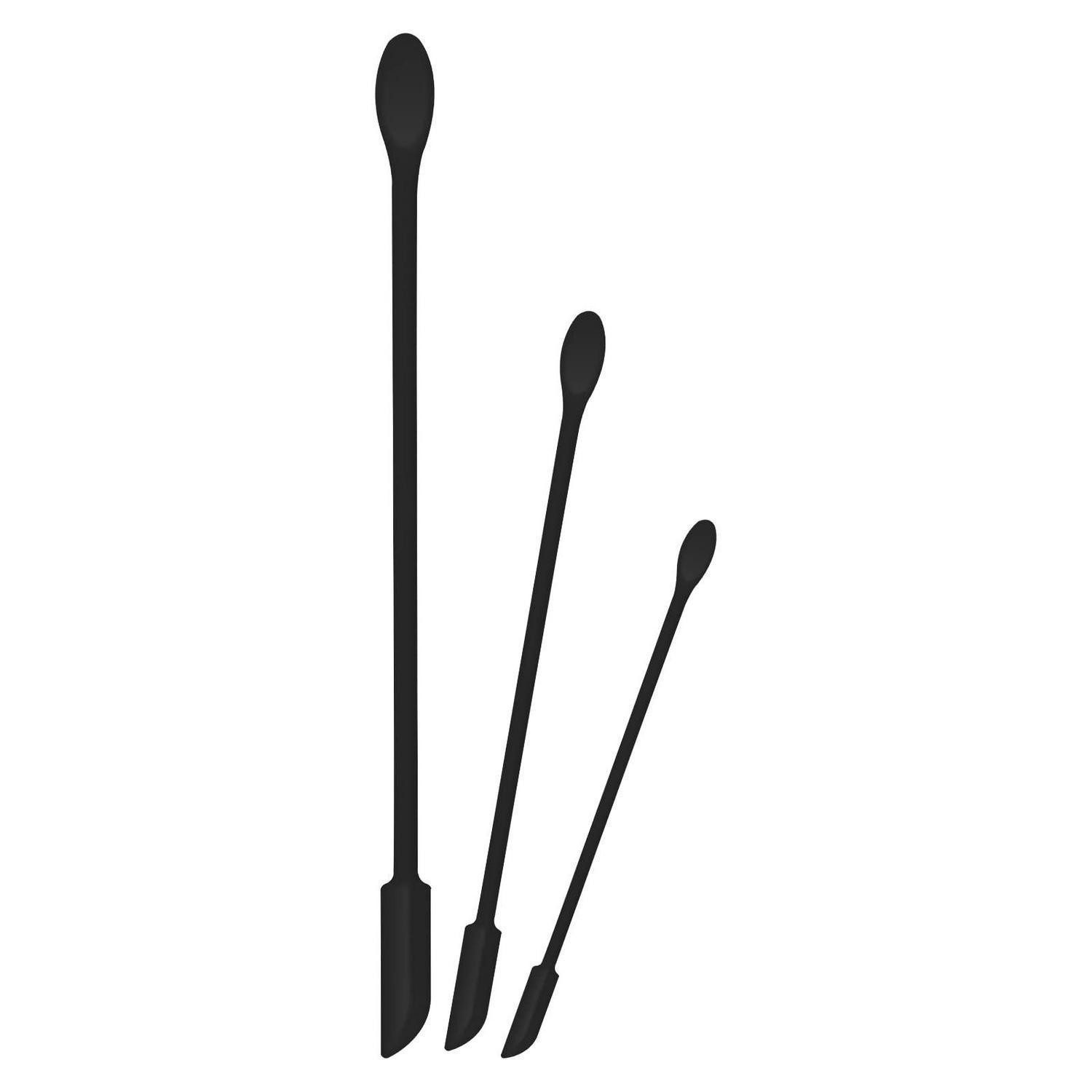 LuxusKollektion Multifunktionsspachtel Mini Silikon Spatel Set 3-tlg. Schwarz (3-St)