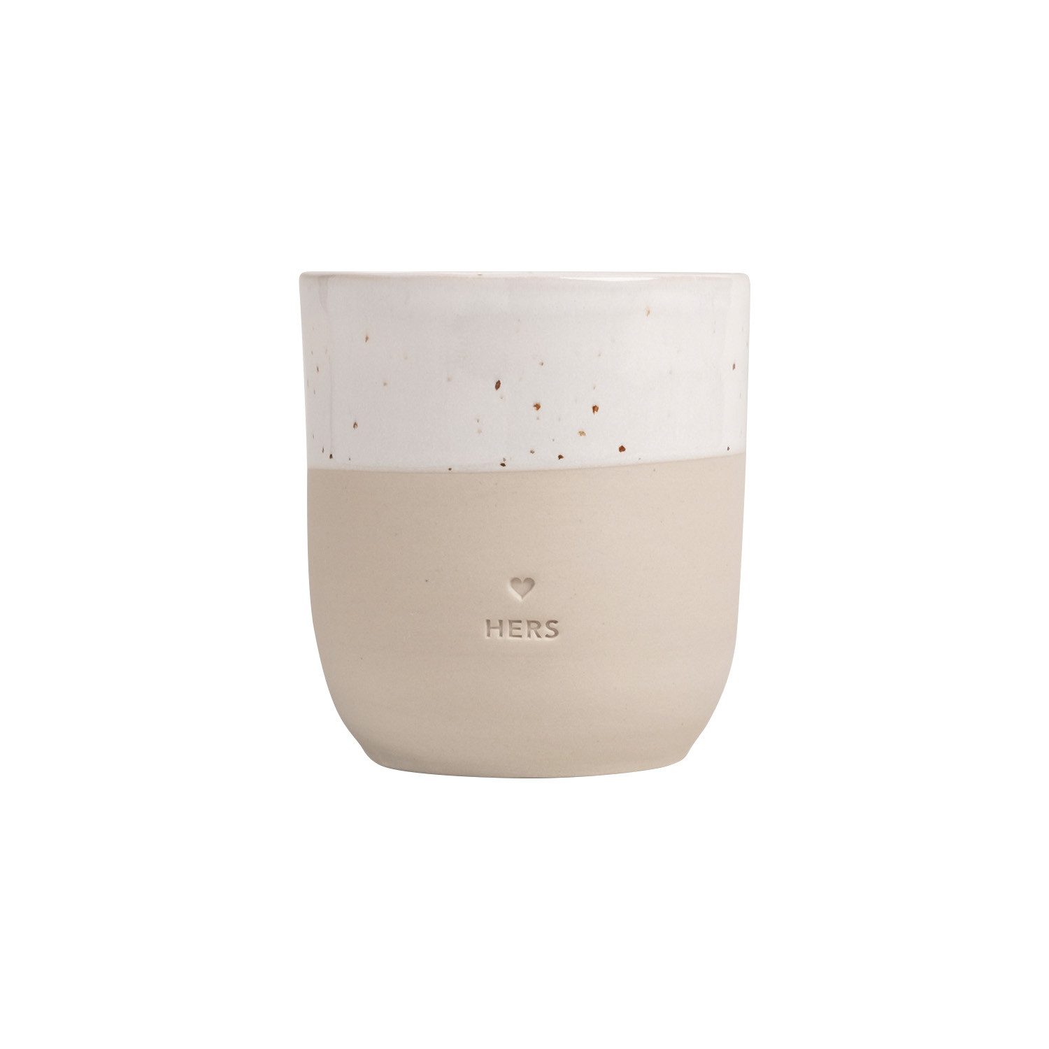 Eulenschnitt Becher Eulenschnitt Becher "HERS" Steingut 320ml, 1-tlg., Steingut
