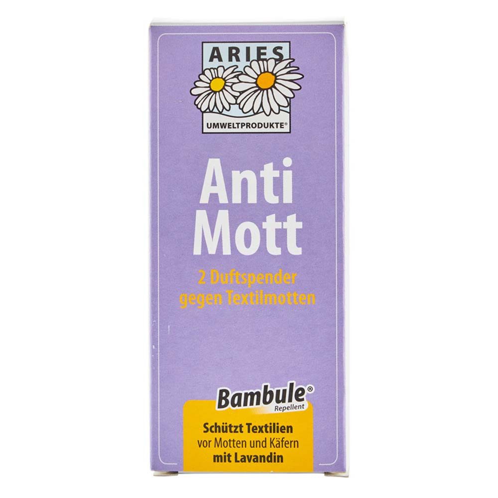Aries Insektenspray Anti Mott - 2 Duftspender gegen Textilmotten