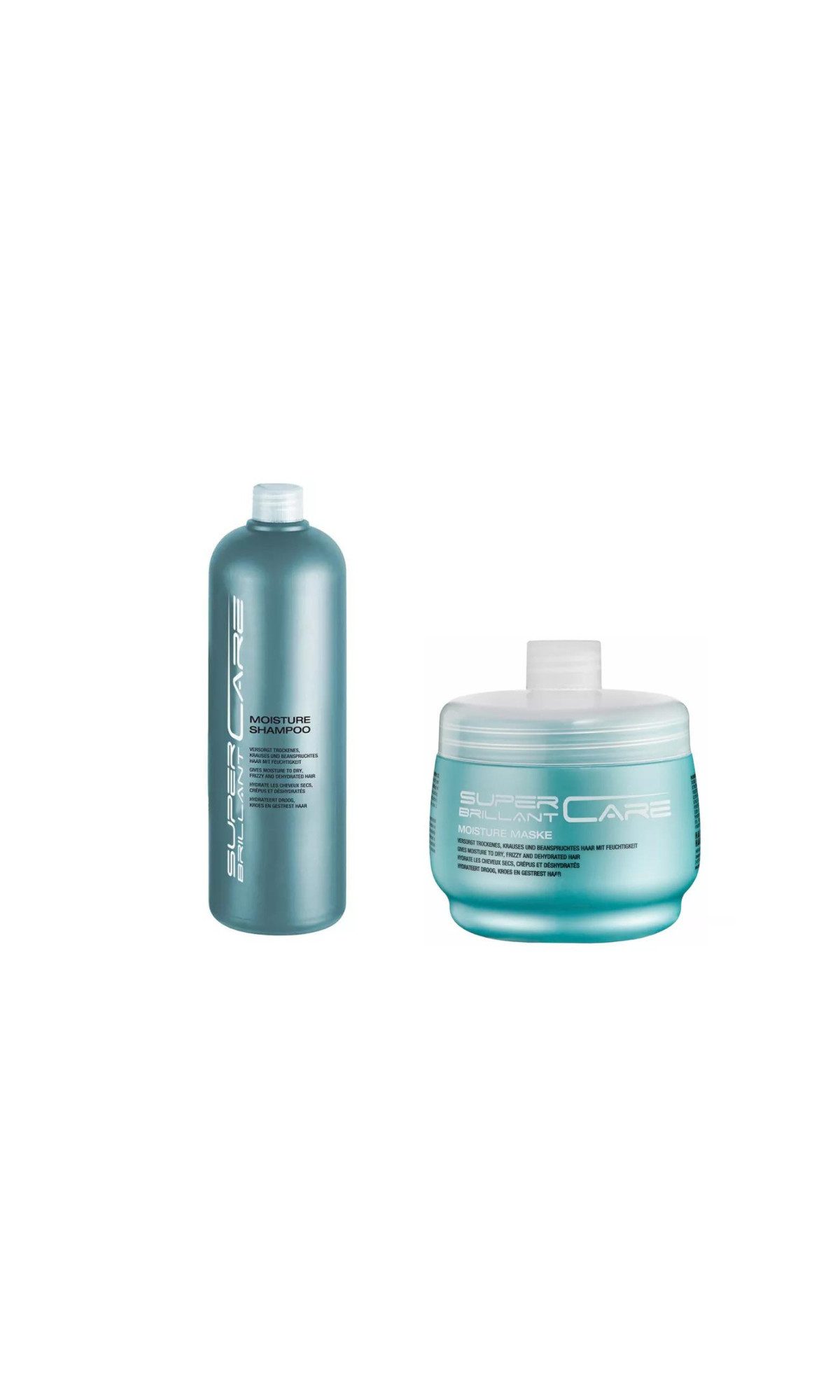 Hair Haus Haarshampoo SBC Moisture Shampoo 1000ml & SBC Moisture Maske 500ml, Hochwirksames Pflege-Set
