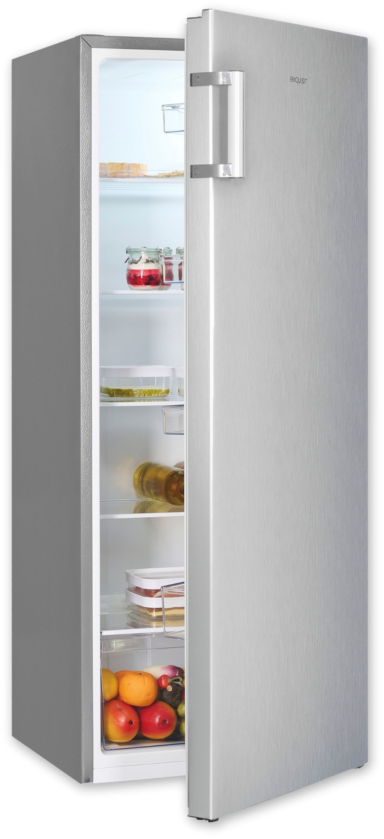 exquisit Vollraumkühlschrank KS320-V-H-010E, 143,4 cm hoch, 55 cm breit, 242 L Volumen