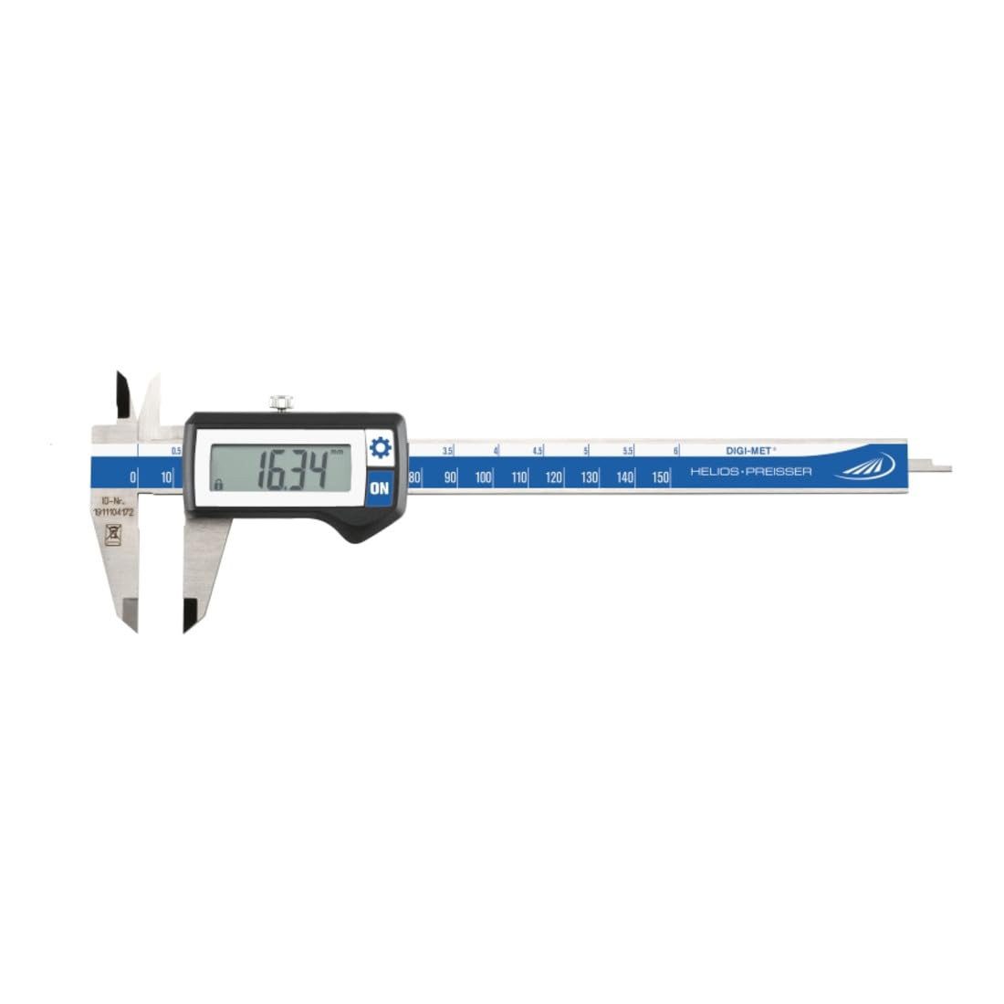 HELIOS PREISSER Messschieber Helios Preisser Digitaler Taschenmessschieber eckiges Tiefenmaß 150 mm