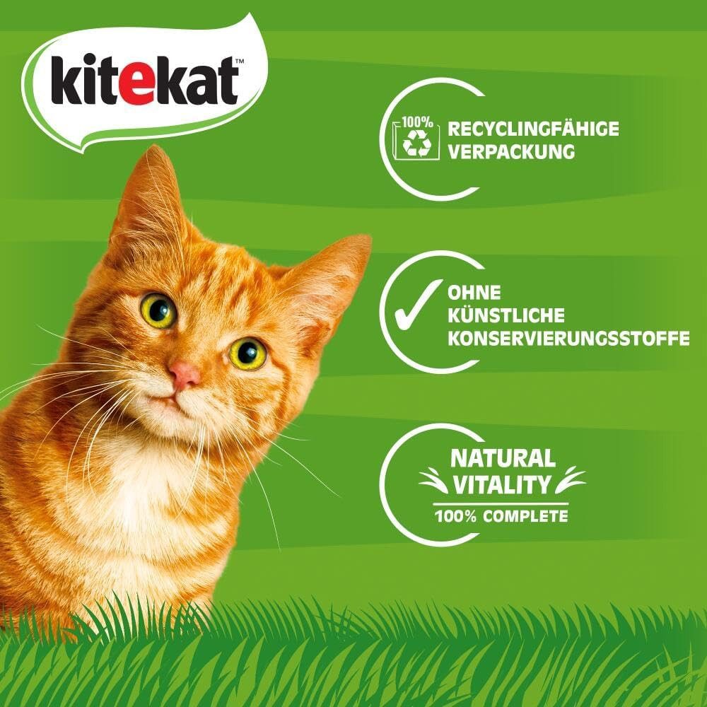 Kitekat KITEKAT™ Portionsbeutel Multipack Bunte Vielfalt in Sauce 48 x 85g, für: Katze