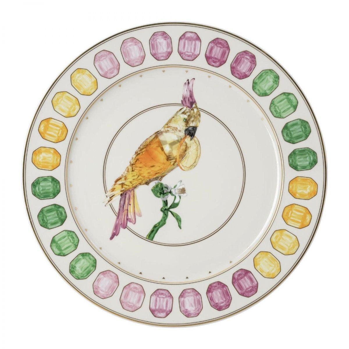 Rosenthal Servierplatte x Swarovski Platzteller Idyllia Cockatoo (33cm)