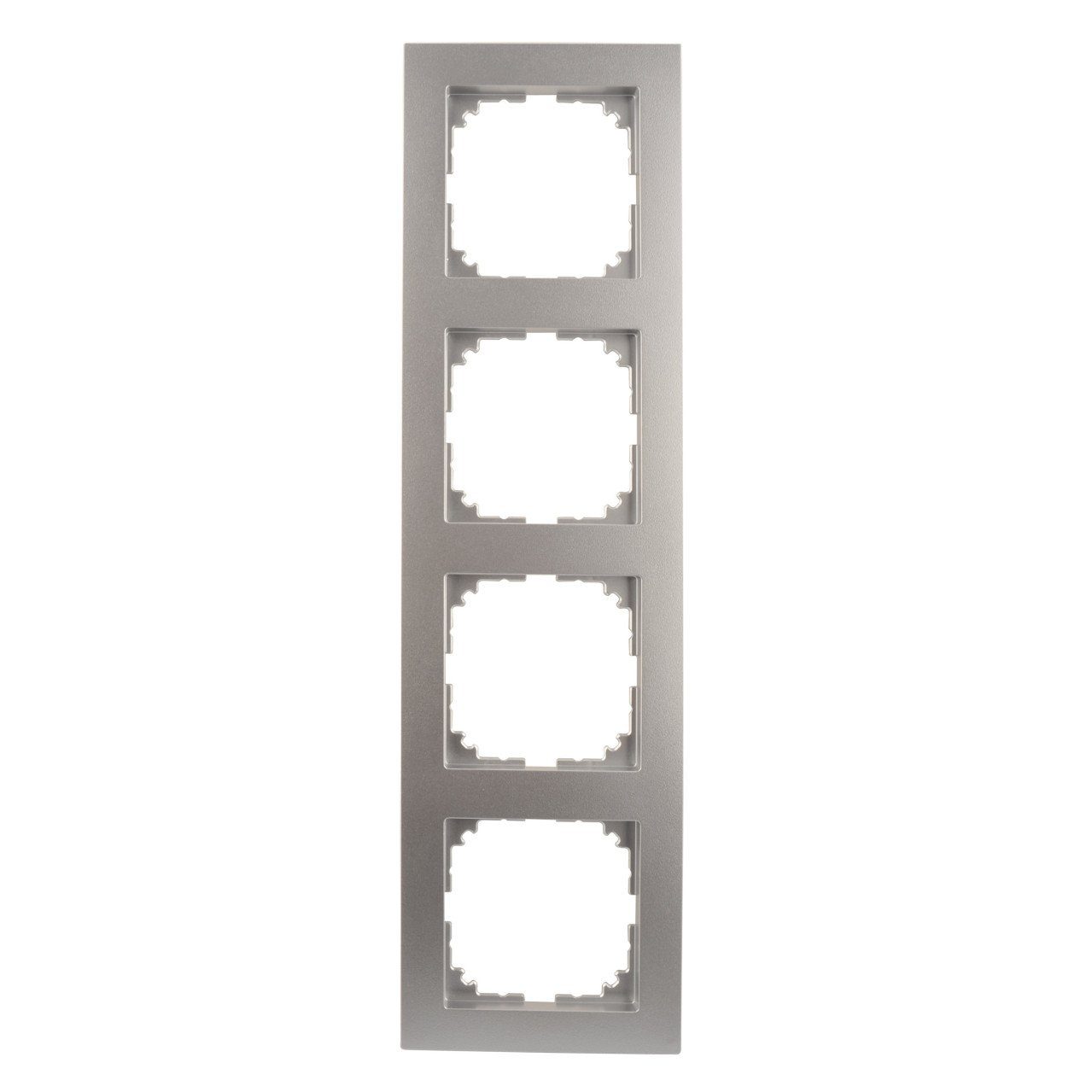 merten Abdeckrahmen Merten Abdeckrahmen 4fach Serie M-Pure, aluminium, Aluminium