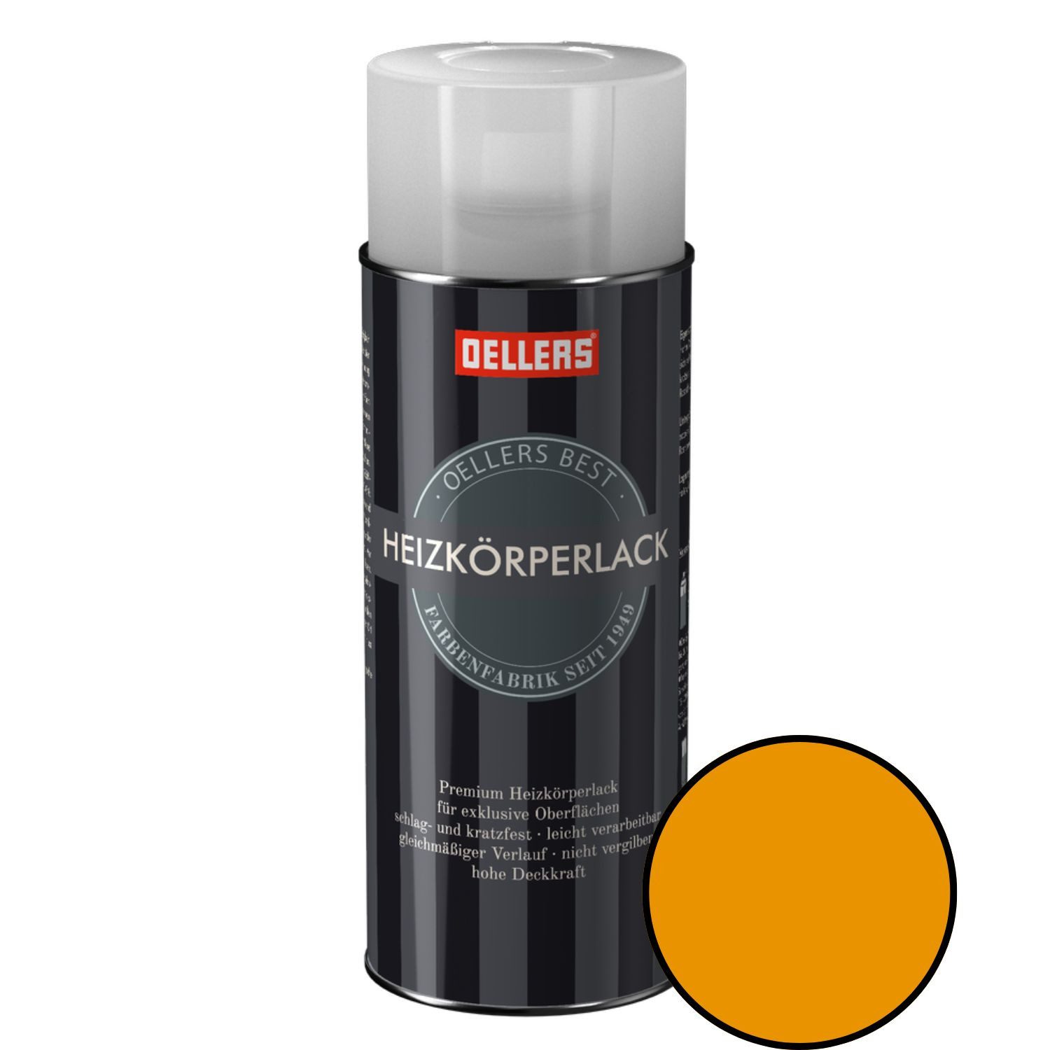 OELLERS Heizkörperlack Premium Sprühlack, 400 ml Heizkörperfarbe, Heizungslack, Heizungsfarbe