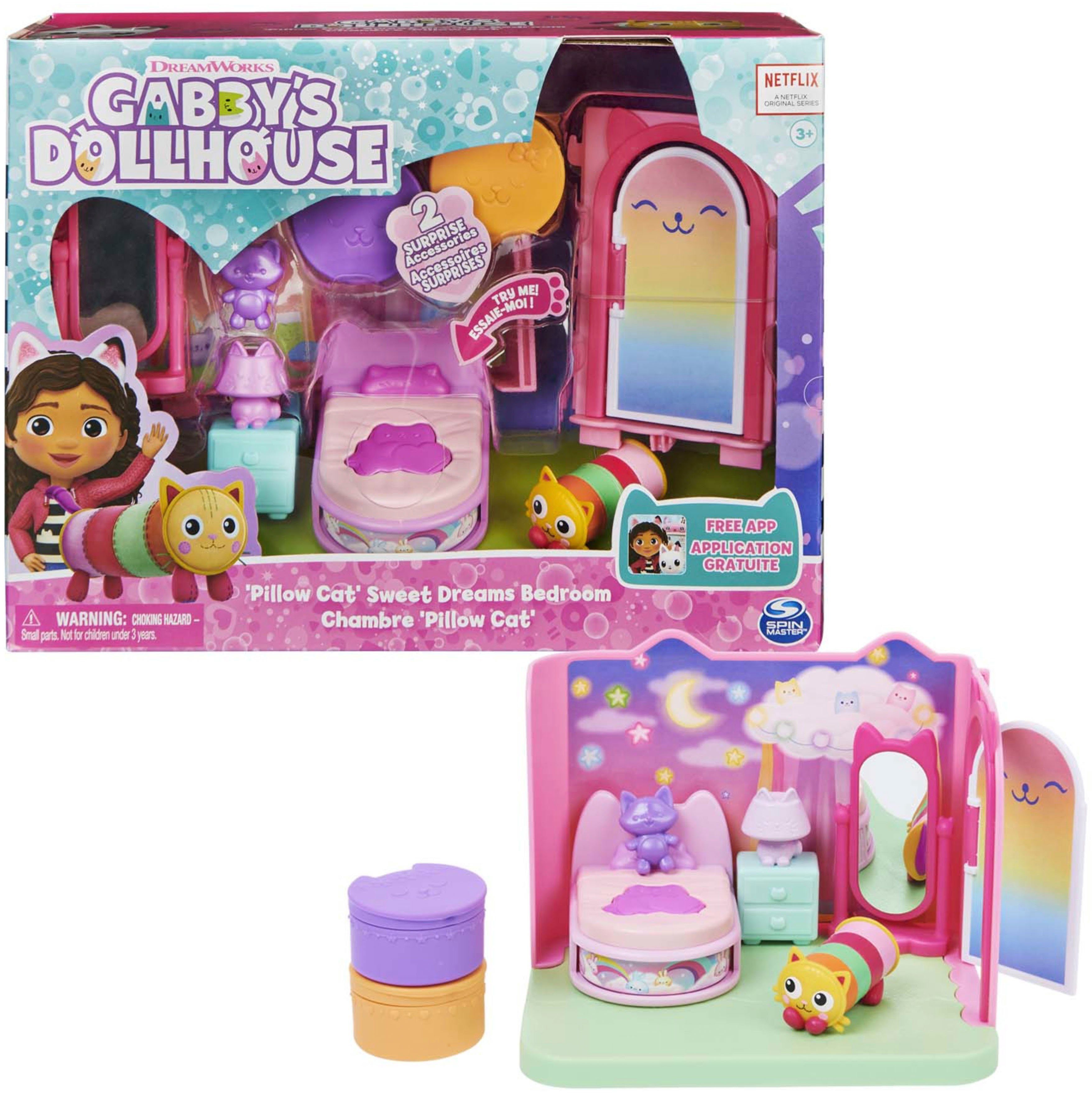 Spin Master Spielwelt Gabby's Dollhouse – Deluxe Room – Pillow Cat's Schlafzimmer