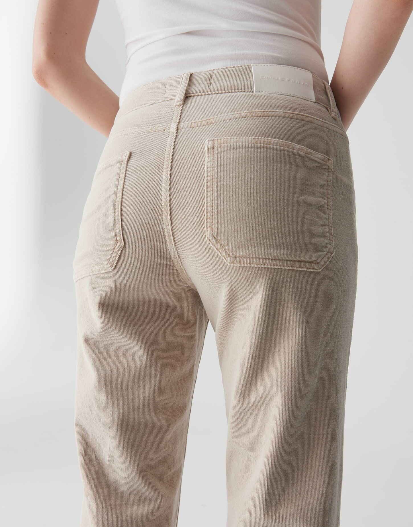 OPUS PANTS Bootcut-Jeans MELLY FRESH aus BCI Cotton Mix Mid Rise Mid Rise, Long Flared, Gürtelschlaufen