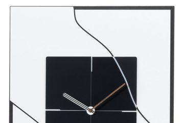 ONZENO Wanduhr THE FRAMED. 40x50.5x0.8 cm (handgefertigte Design-Uhr)