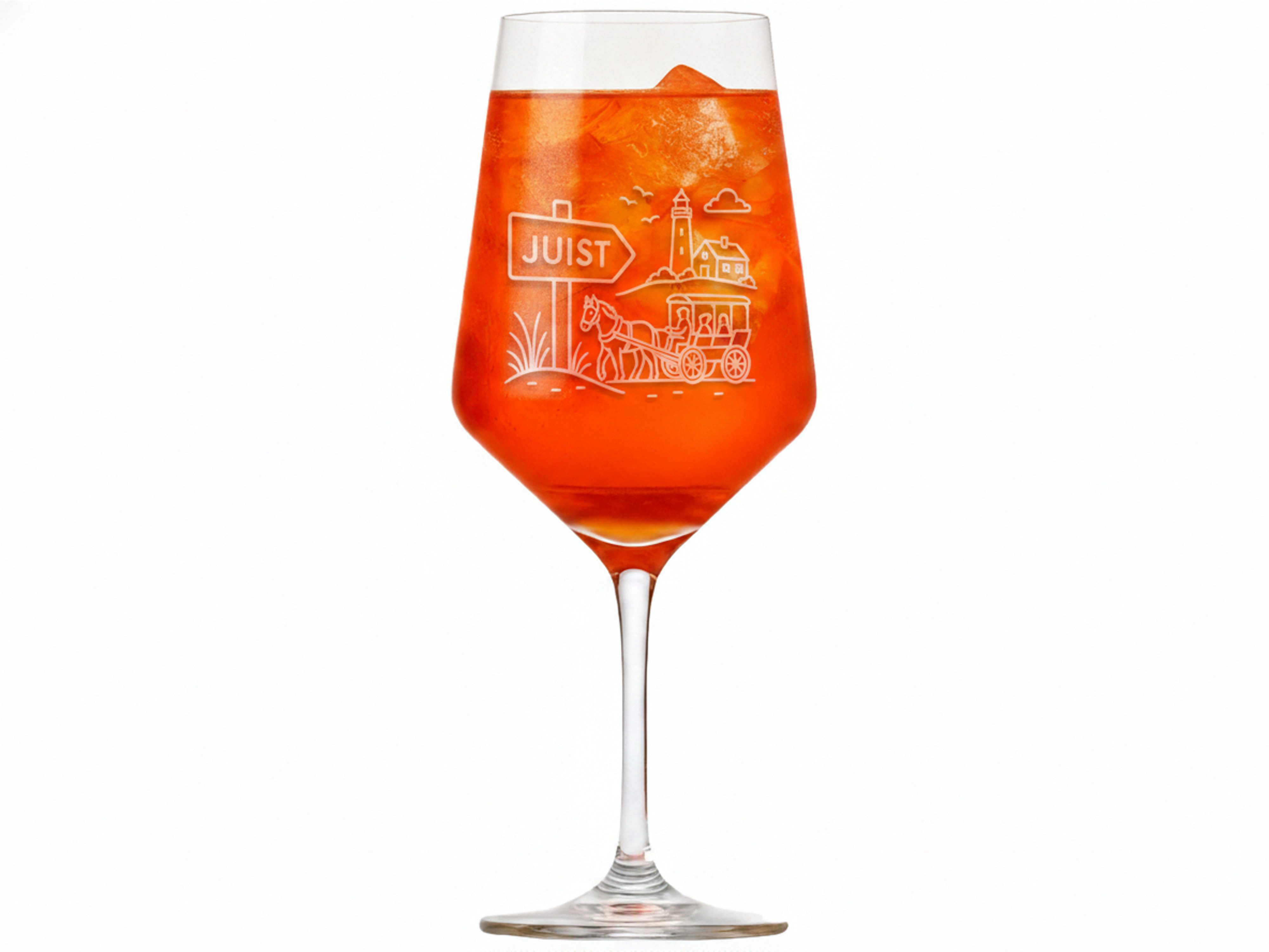 Valhalla Weinglas Valhalla Weinglas Insel Juist 350 ml mit Gravur spülmaschinenfest, 1-tlg., Glas, Atemberaubende Darstellung – Bild 5 von 5