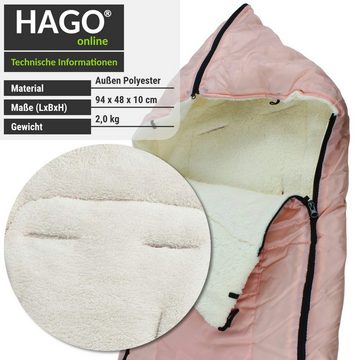 HAGO Fußsack Winterdecke Kinderfußsack Babyfußsack Allwetter Schlafsack Kinderwagen