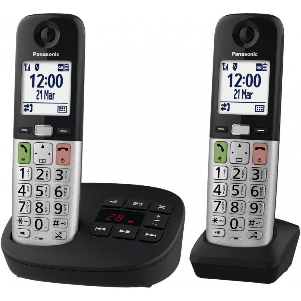 Panasonic KX-TGU432EXB Festnetztelefon (Mobilteile: 2)
