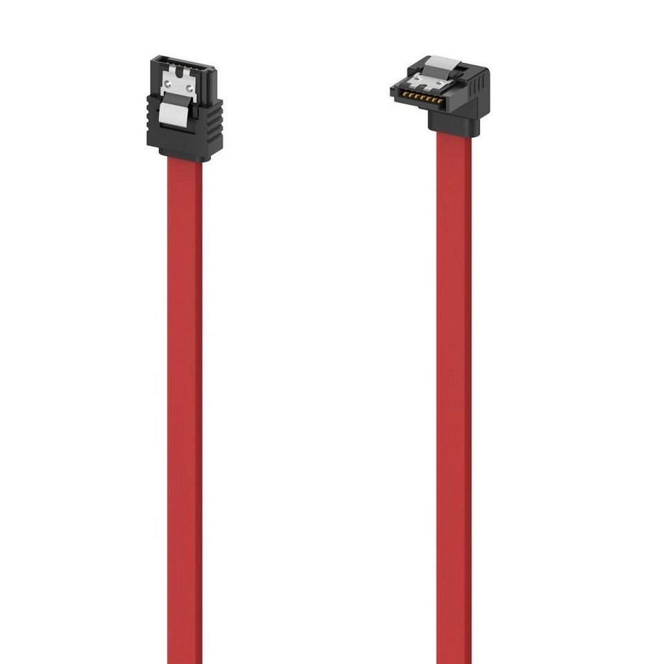 Hama SATA-Kabel, Serial-ATA III, 6 Gbit/s, intern, 90°, 0,60 m Computer- Kabel, SATA, (60 cm)