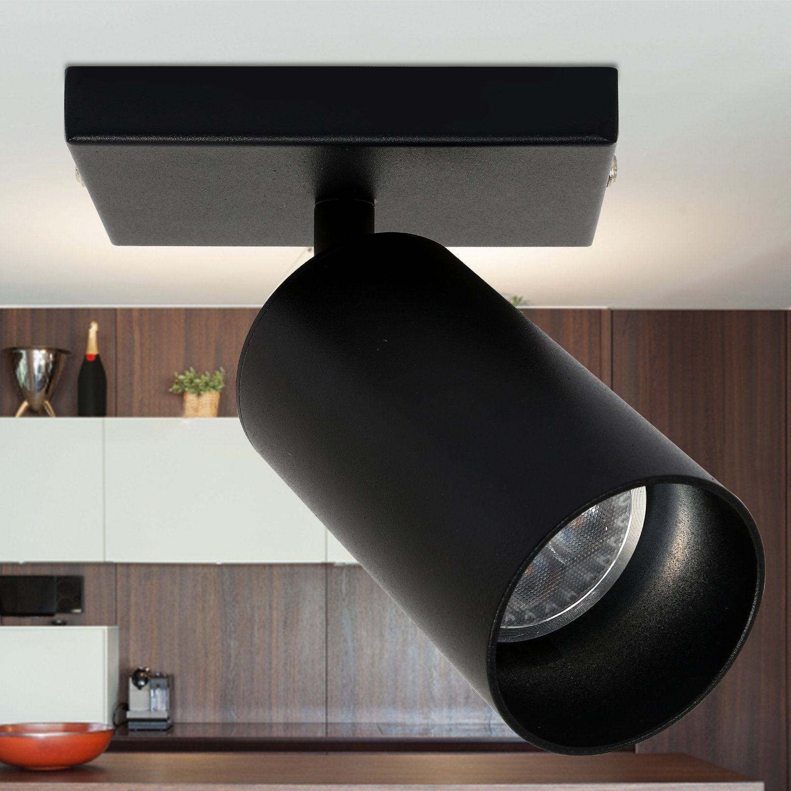 Gimisgu Deckenstrahler LED Deckenstrahler dreh- und für Küche Warmweiß schwenkbar 4w