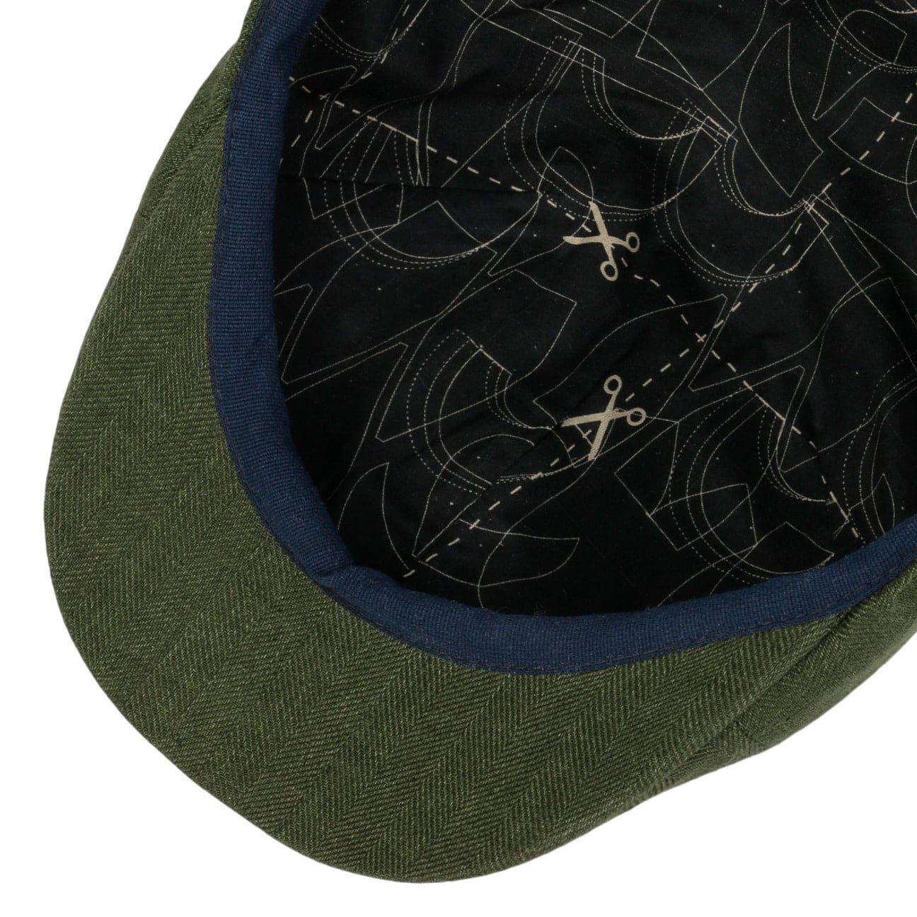 Balmoral Flat Cap (1-St) Schirmmütze mit Schirm, Made in the EU
