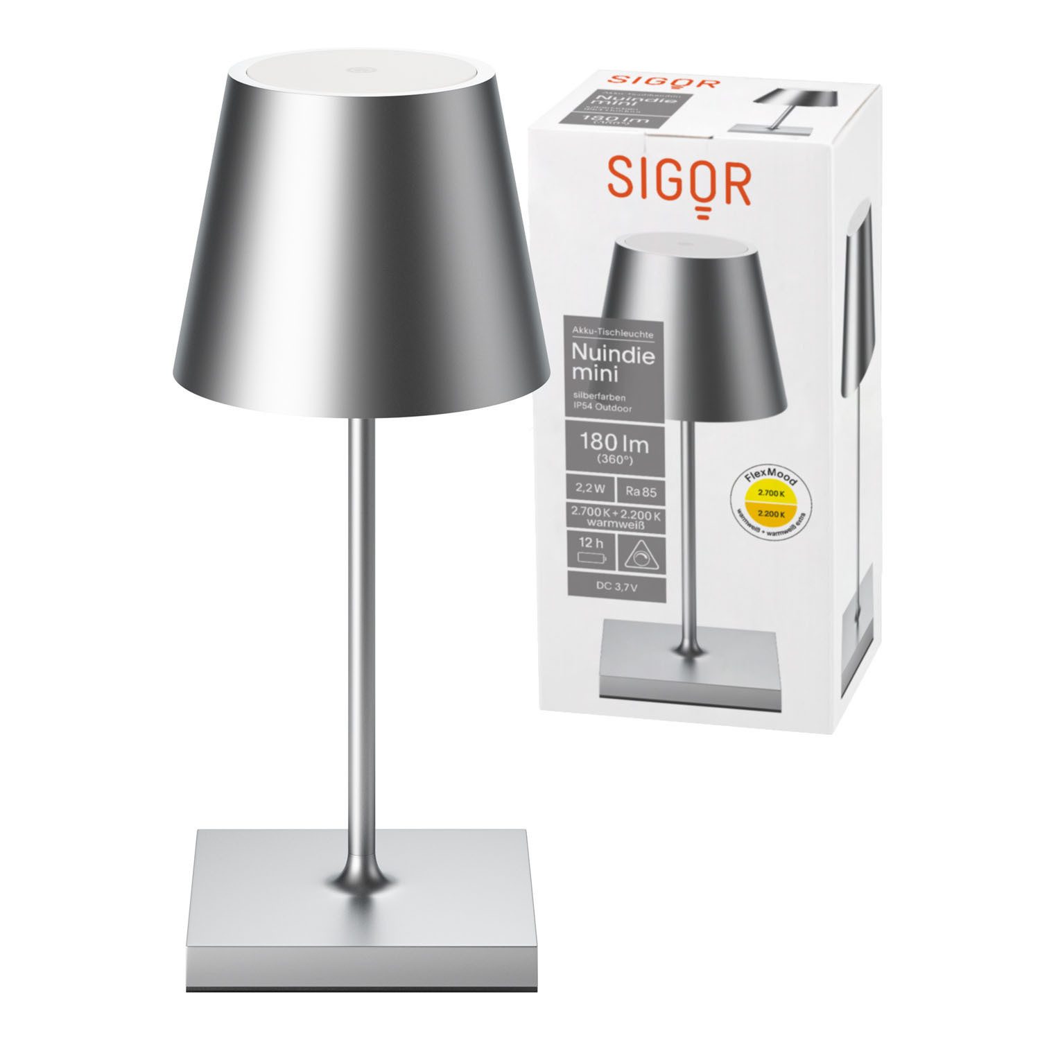 SIGOR LED Tischleuchte Akku-Tischleuchte, Dimmbar, LED fest integriert, War günstig online kaufen