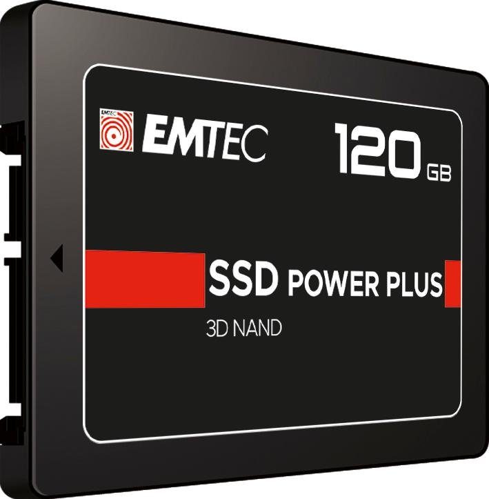 EMTEC X150 SSD Power Plus interne SSD (120 GB) 2,5" 520 MB/S Lesegeschwindigkeit, 500 MB/S Schreibgeschwindigkeit