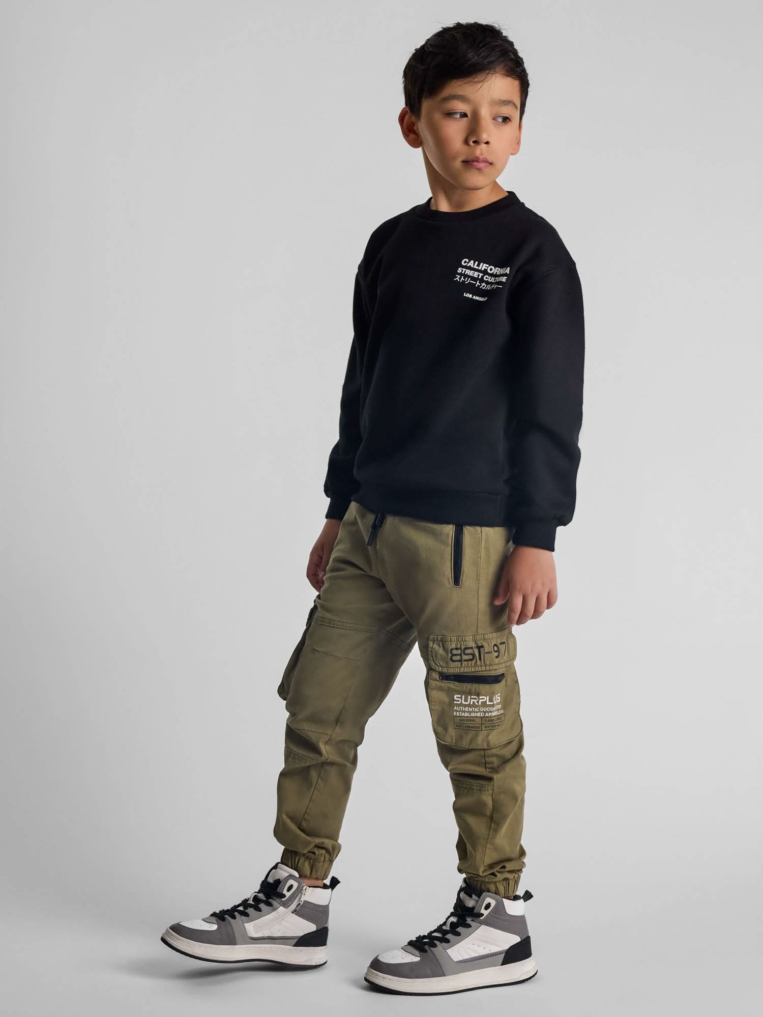 Cargohose Joggerhose mit Cargotaschen, für Jungen