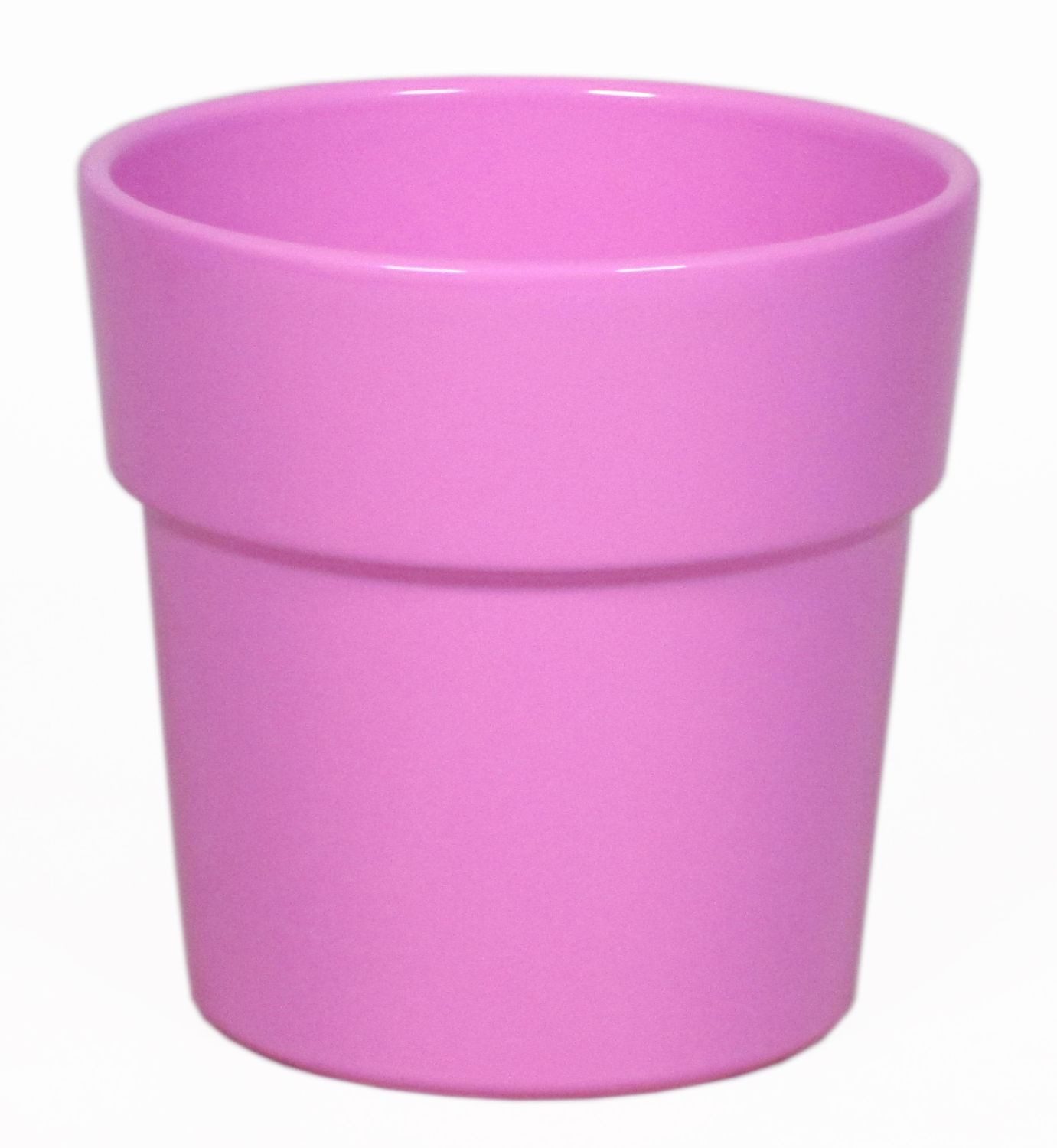 INNA-Glas Blumentopf Keramik Orchideenvase, Ø13,5cm, 12,5cm, rosa