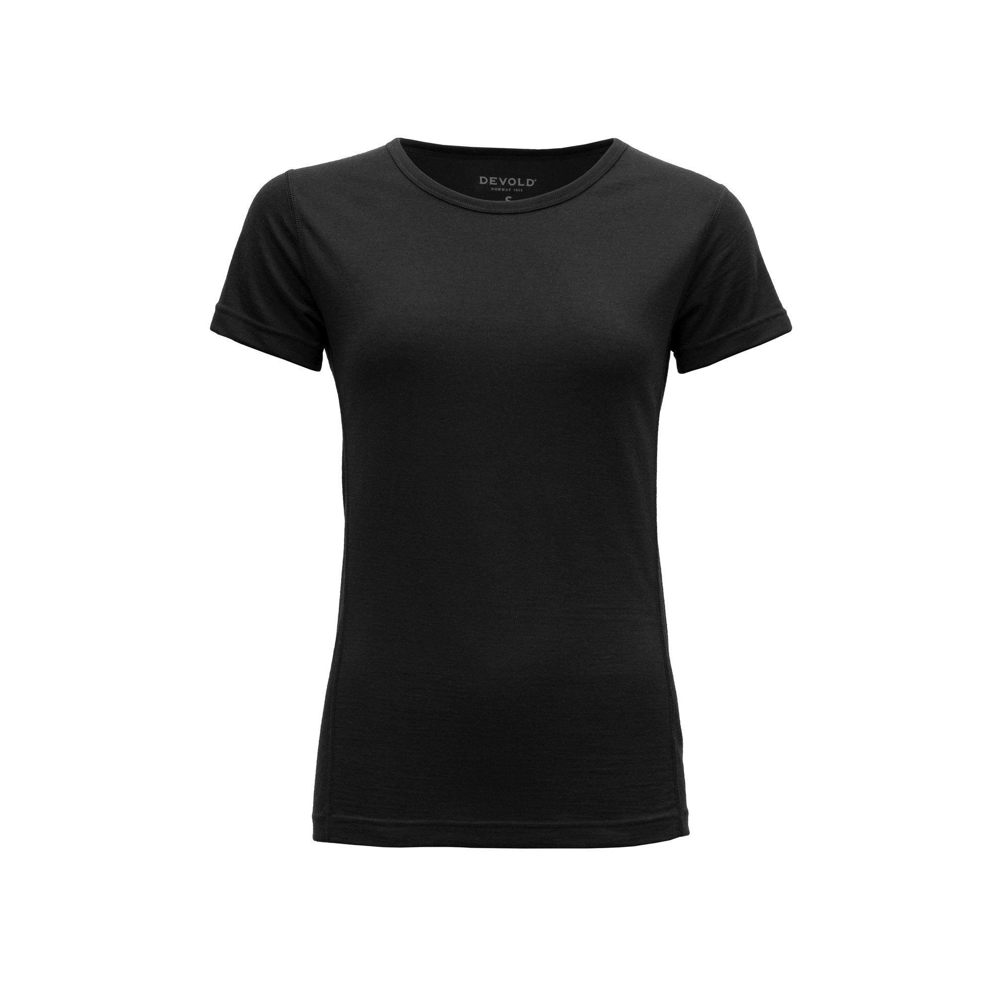 Devold Funktionsunterhemd BREEZE MERINO 150 T-SHIRT WMN - Damen Merino-T-Shirt - Schwarz