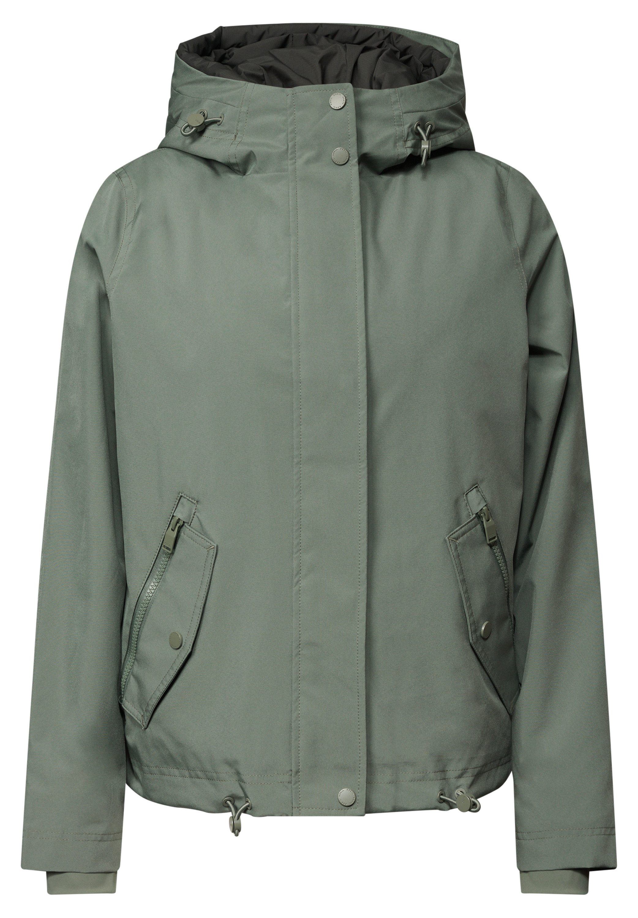 CECIL Blouson 2-in-1 Jacke mit Steppwesten-Inlay / Kapuze