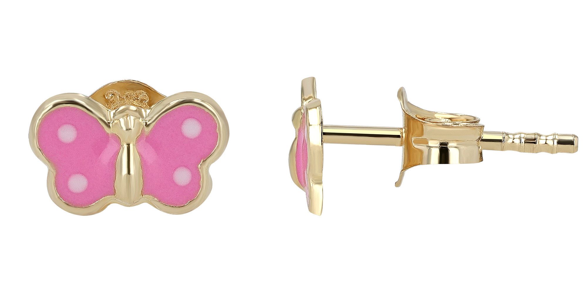 Adelia´s Paar Ohrhänger Ohrringe – Ohrstecker aus 333 Gold mit Emaille, Ideal als Geschenk für besondere Anlässe