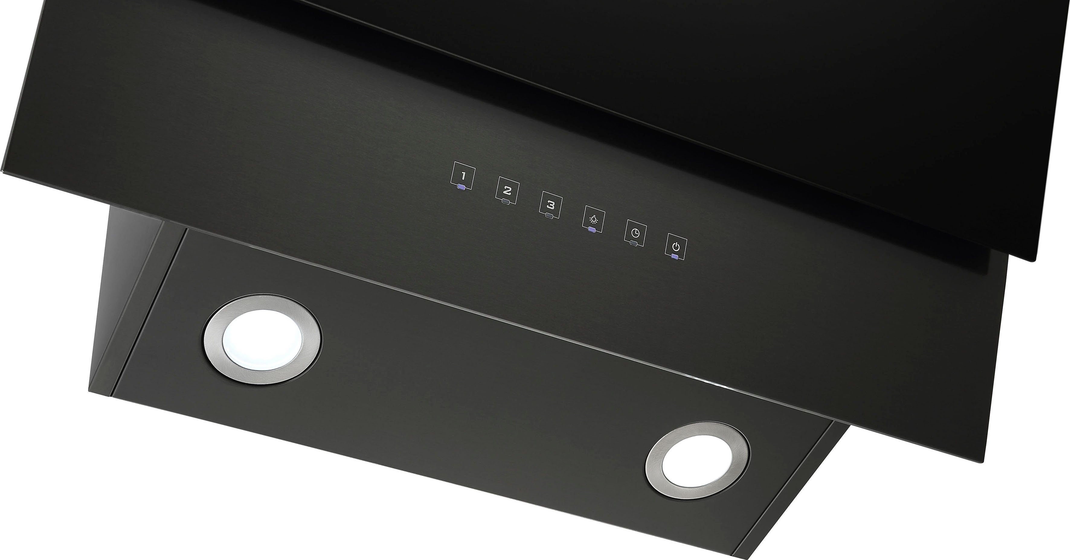 RESPEKTA Kopffreihaube CH 66060 BSGA CH 66060 BSGA, 90 cm, 3 Leistungsstufen, LED-Beleuchtung, Ab- und Umluftfähig