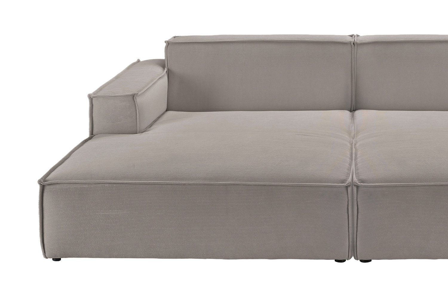 grau Feincord KAWOLA Big-Sofa Sofa SAMU, Farben verschiedene