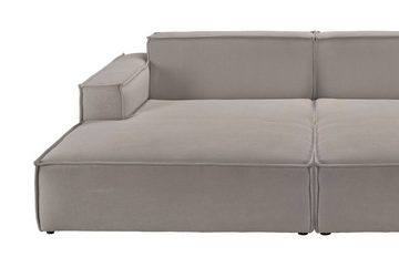 KAWOLA Big-Sofa SAMU, Sofa Feincord verschiedene Farben