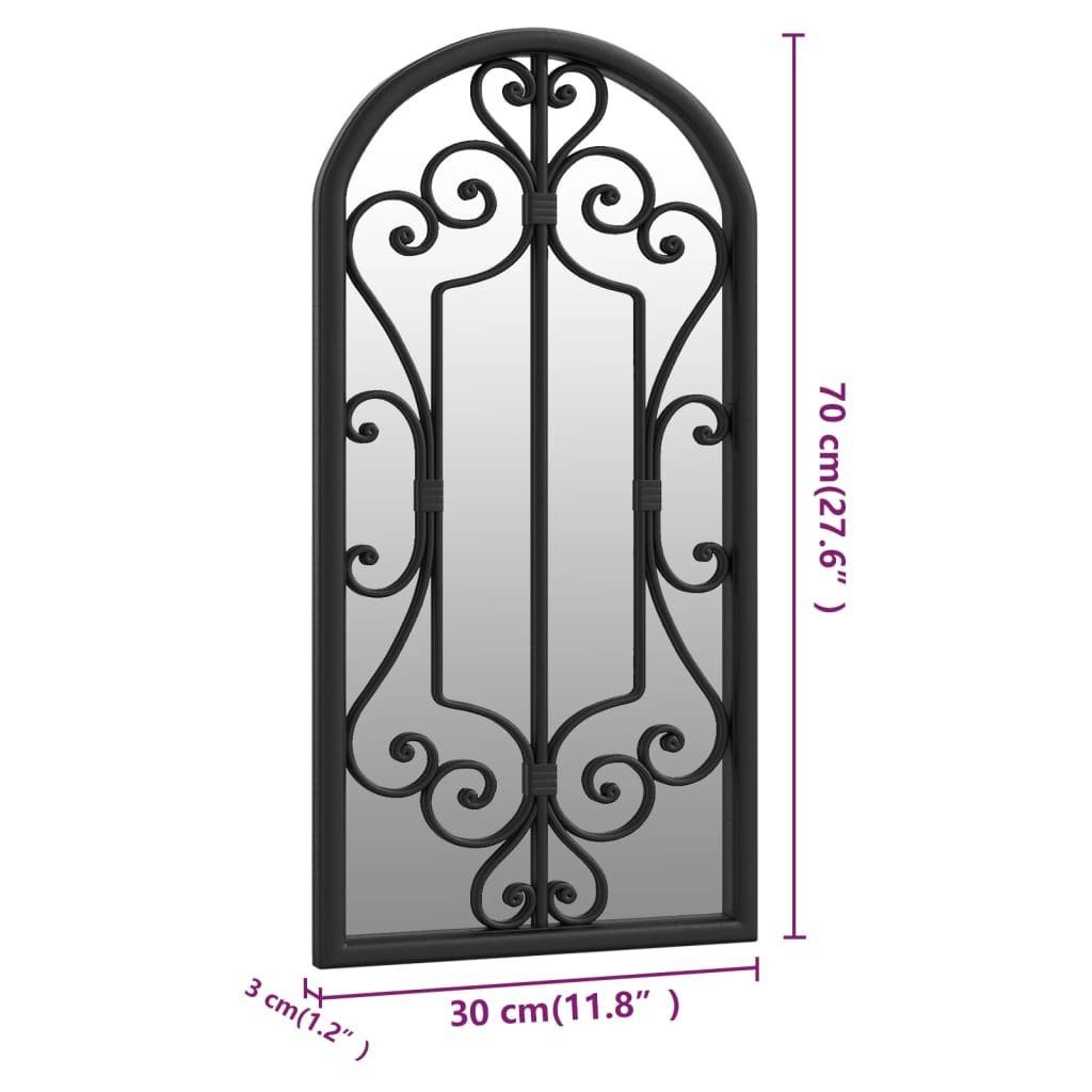 Schwarz Innenbereich den Eisen | 70x30 Spiegel vidaXL (1-St) cm Spiegel für Schwarz Schwarz