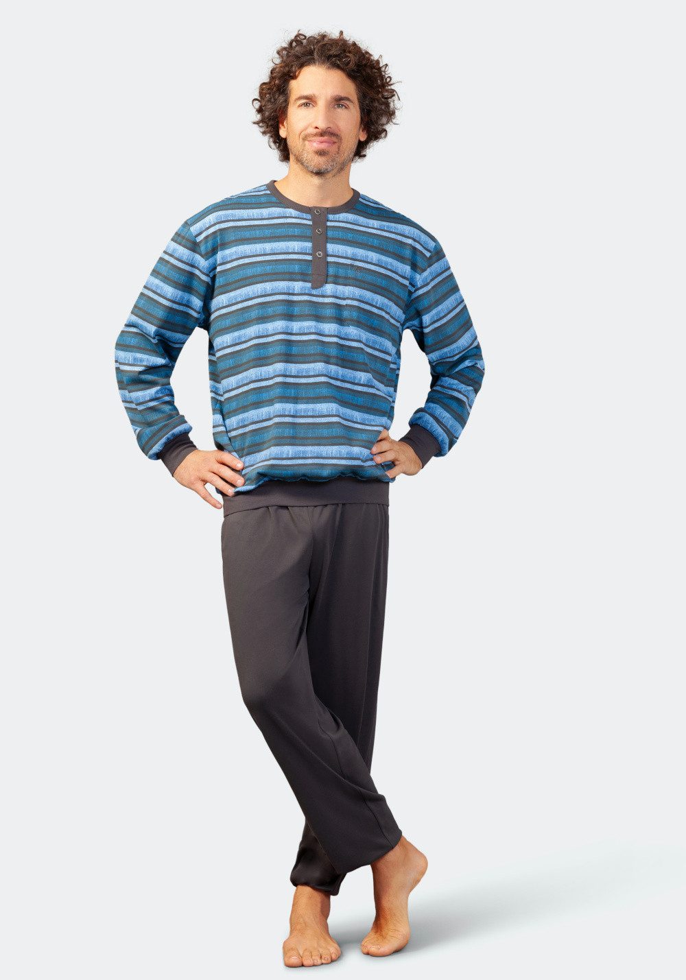 Hajo Pyjama Hajo, Schlafanzug Klima-Soft 53776 günstig online kaufen