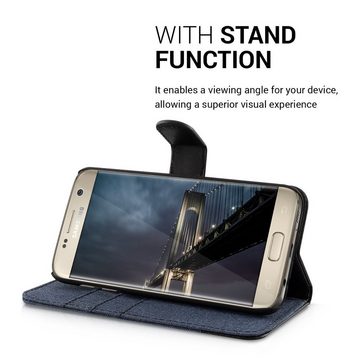 kwmobile Handyhülle Wallet Case für Samsung Galaxy S7, Hülle mit Ständer - Handyhülle Kartenfächer