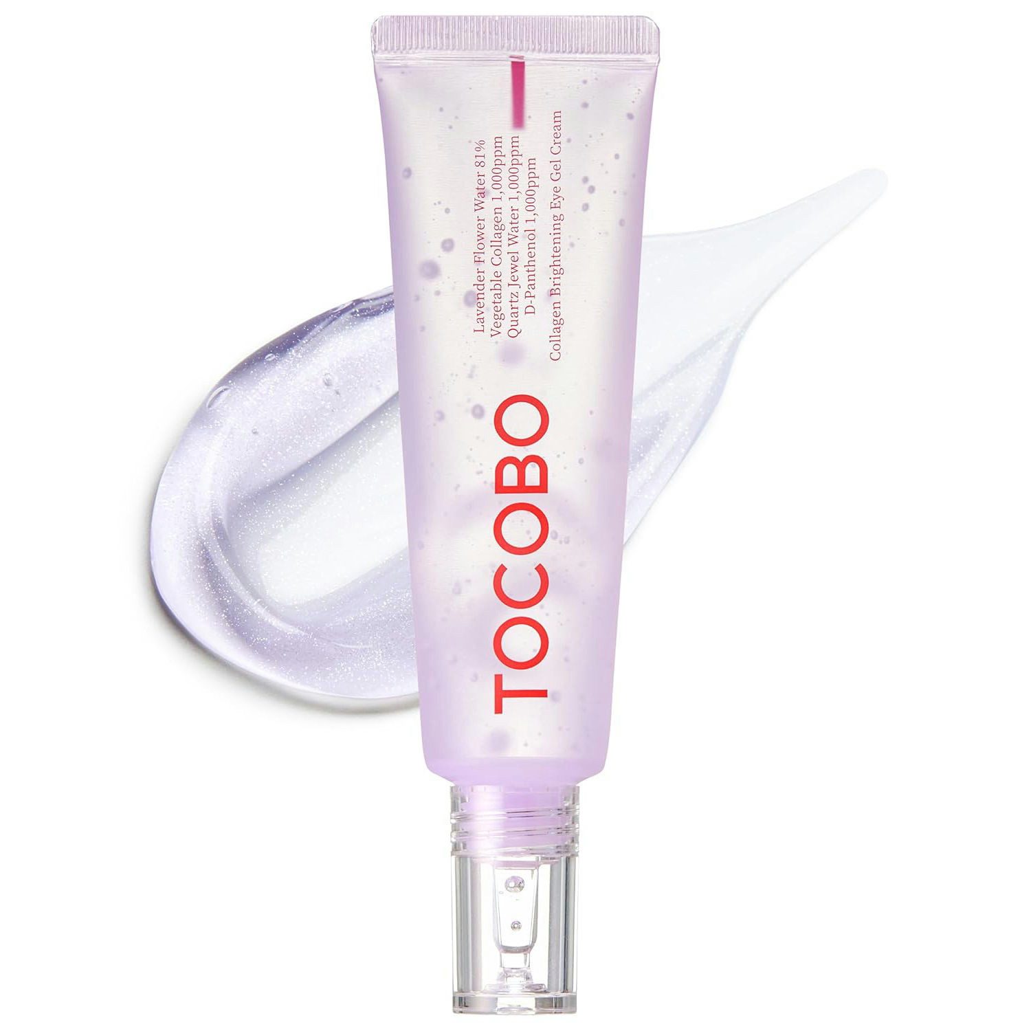 TOCOBO Anti-Aging-Augencreme Collagen Brightening Eye Gel Cream 30 ml – Aufhellende Augencreme mit, Retinol, pflanzlichem Kollagen, Lavendelblütenwasser & Panthenol –, Erfrischende K-Beauty Gel-Formel für die empfindliche Augenpartie