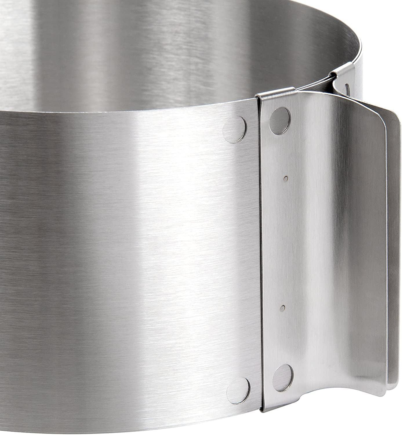 Wenco Tortenring verstellbar 16-30 cm, 8 cm hoher Kuchenring aus Edelstahl, (1 tlg), Hitzebeständig, Ofenfest, Rostbeständig, Strapazierfähig – Bild 4 von 5