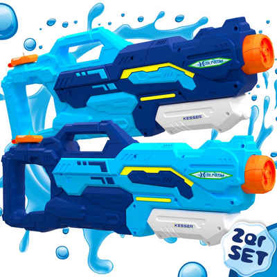 600ML Wasserpistole Water Gun Pump10m Reichweite Spielzeug Kinder Erwachsene DE 