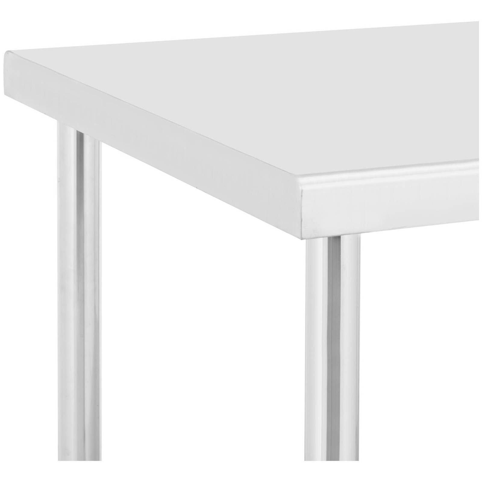 Royal Catering Arbeitstisch 70 x 120 cm Rollbarer Edelstahltisch Gastrotisch Edelstahl 158 kg, verschiedene Größen